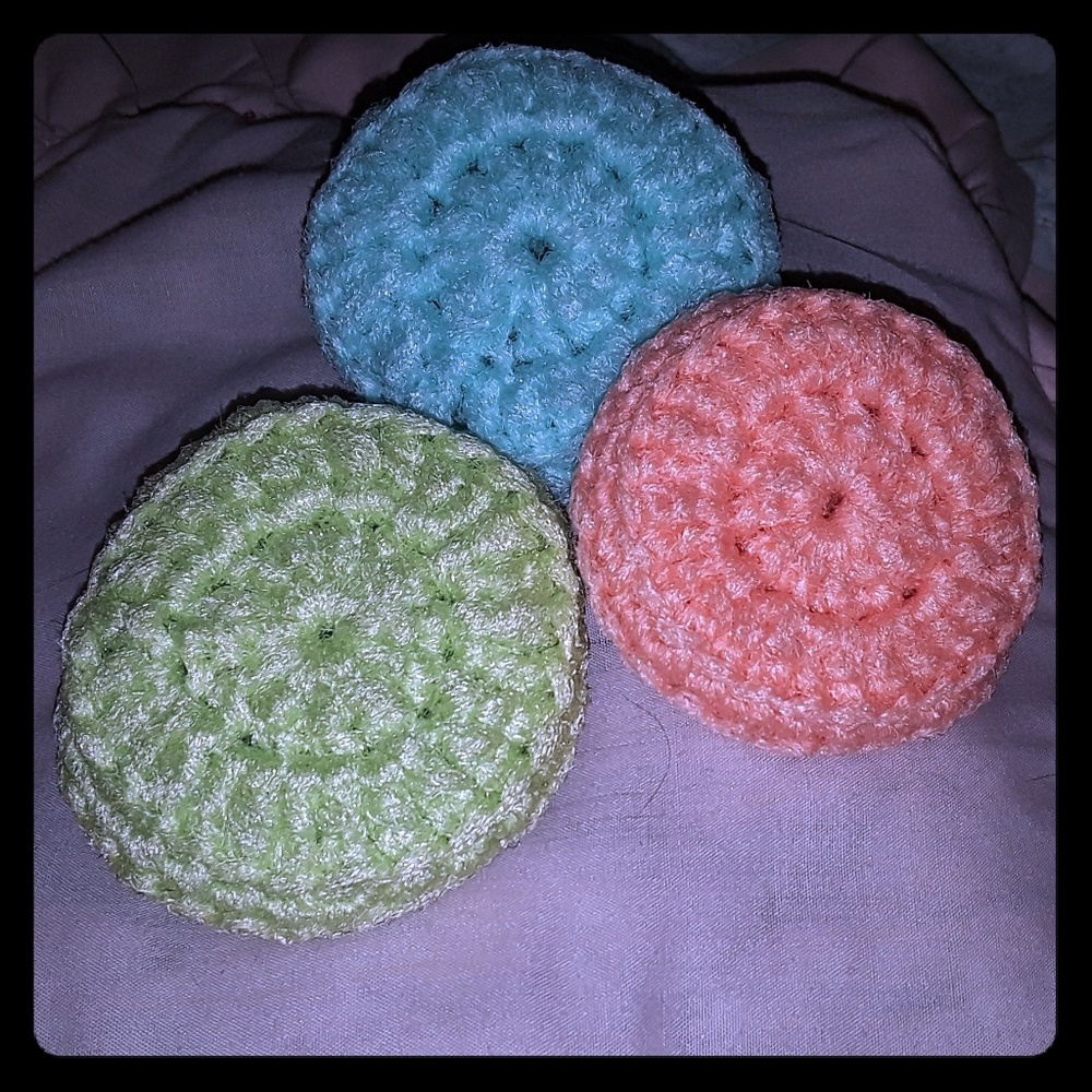 Pot scrubbers ( NWT, handmade)